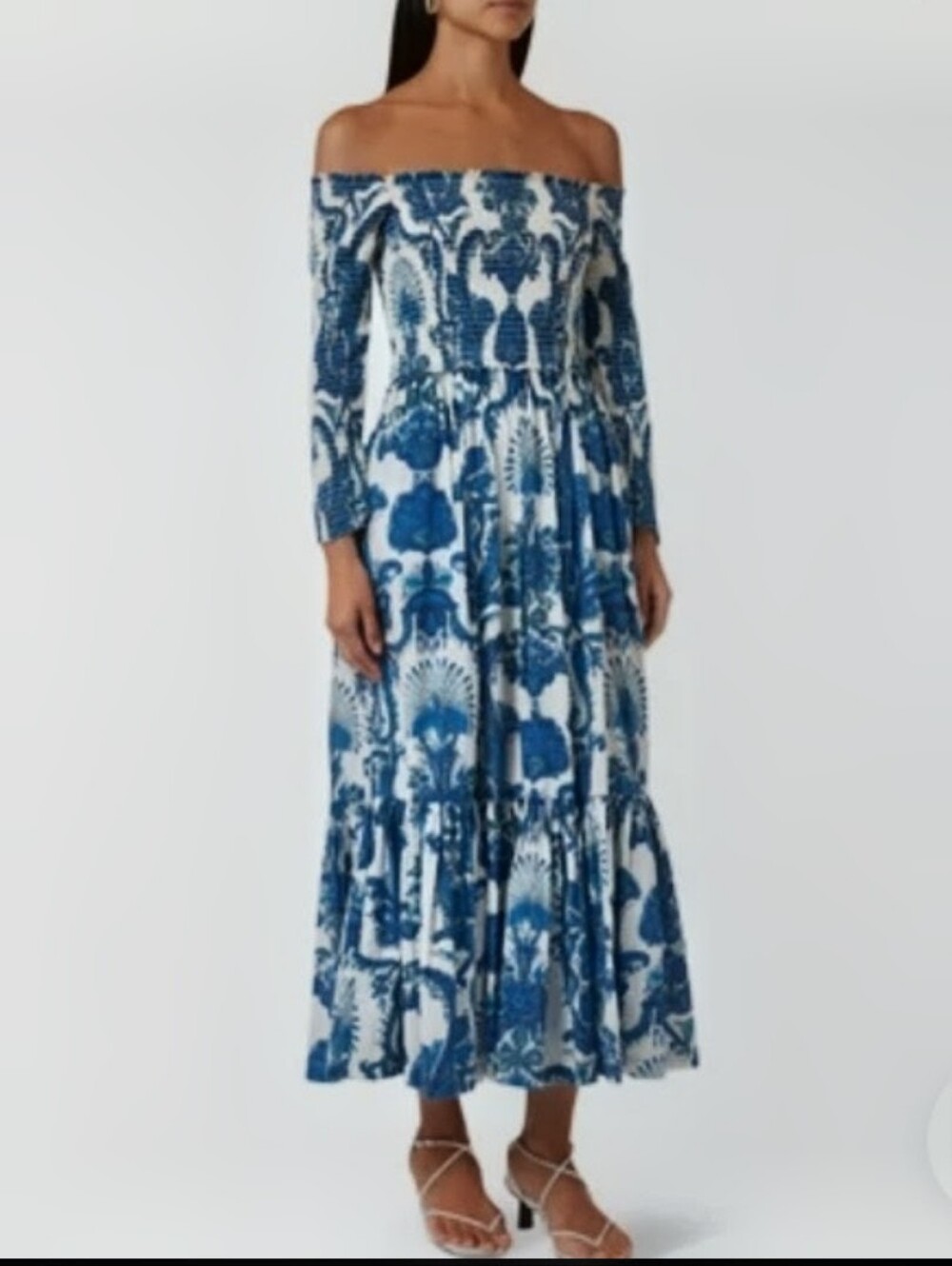 Cara Cara SKYLAR Blue Peacock Maxi Dress